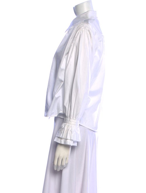 Khaite Long Sleeve Button-Up Top