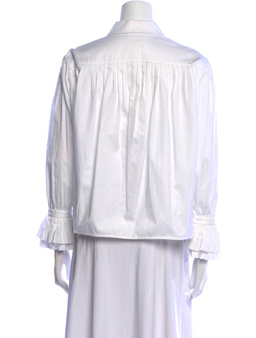 Khaite Long Sleeve Button-Up Top