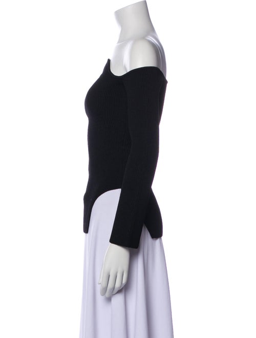 Khaite Off-The-Shoulder Three-Quarter Sleeve Top