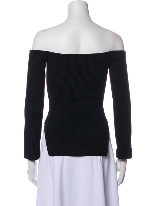 Khaite Off-The-Shoulder Three-Quarter Sleeve Top
