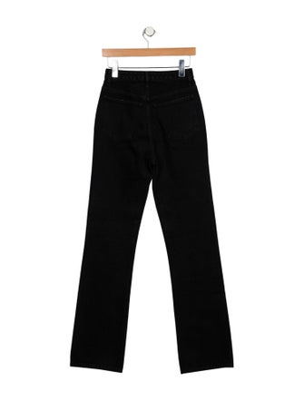 Khaite High-Rise Straight Leg Jeans