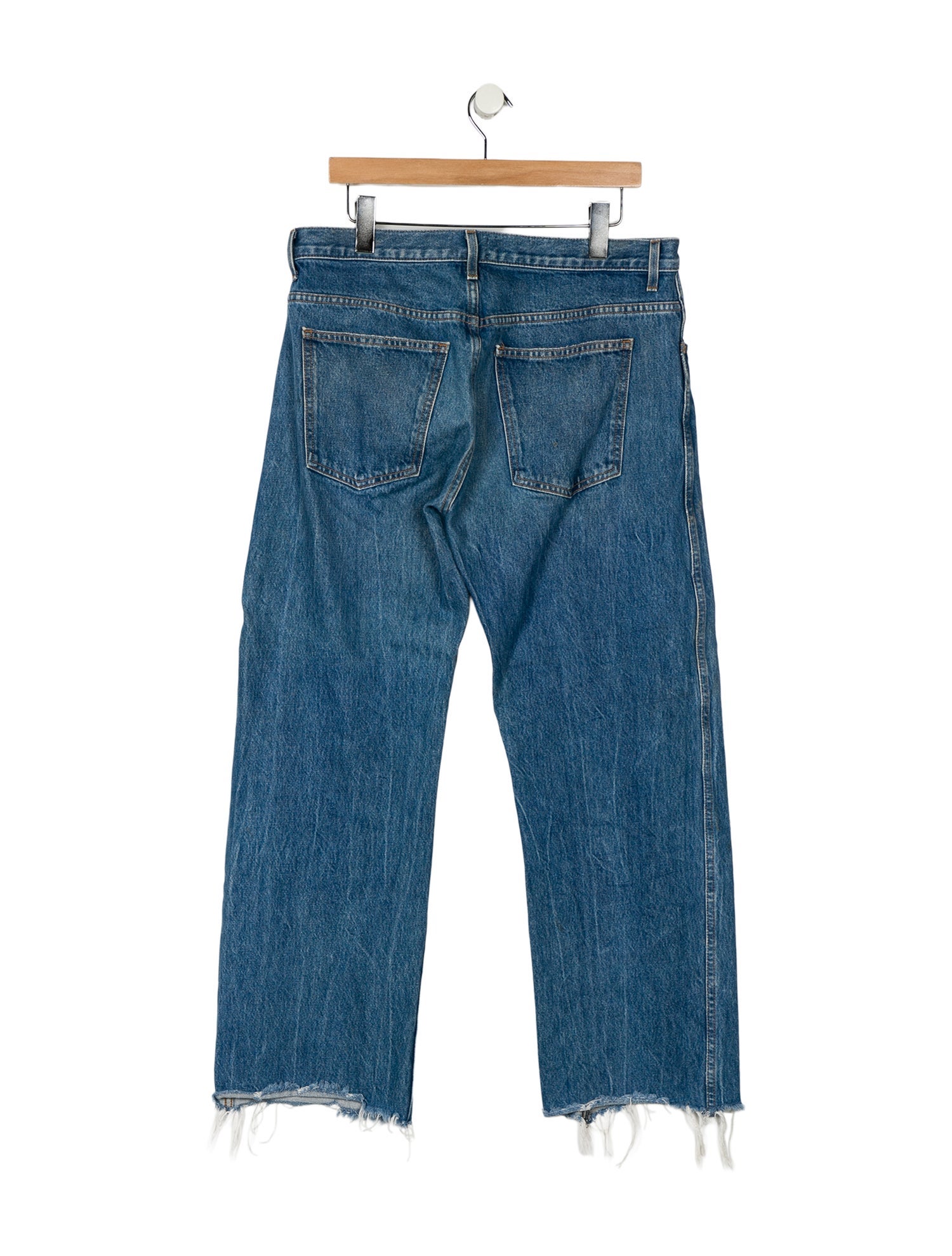 Khaite Mid-Rise Wide Leg Jeans