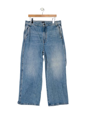 Khaite High-Rise Wide Leg Jeans