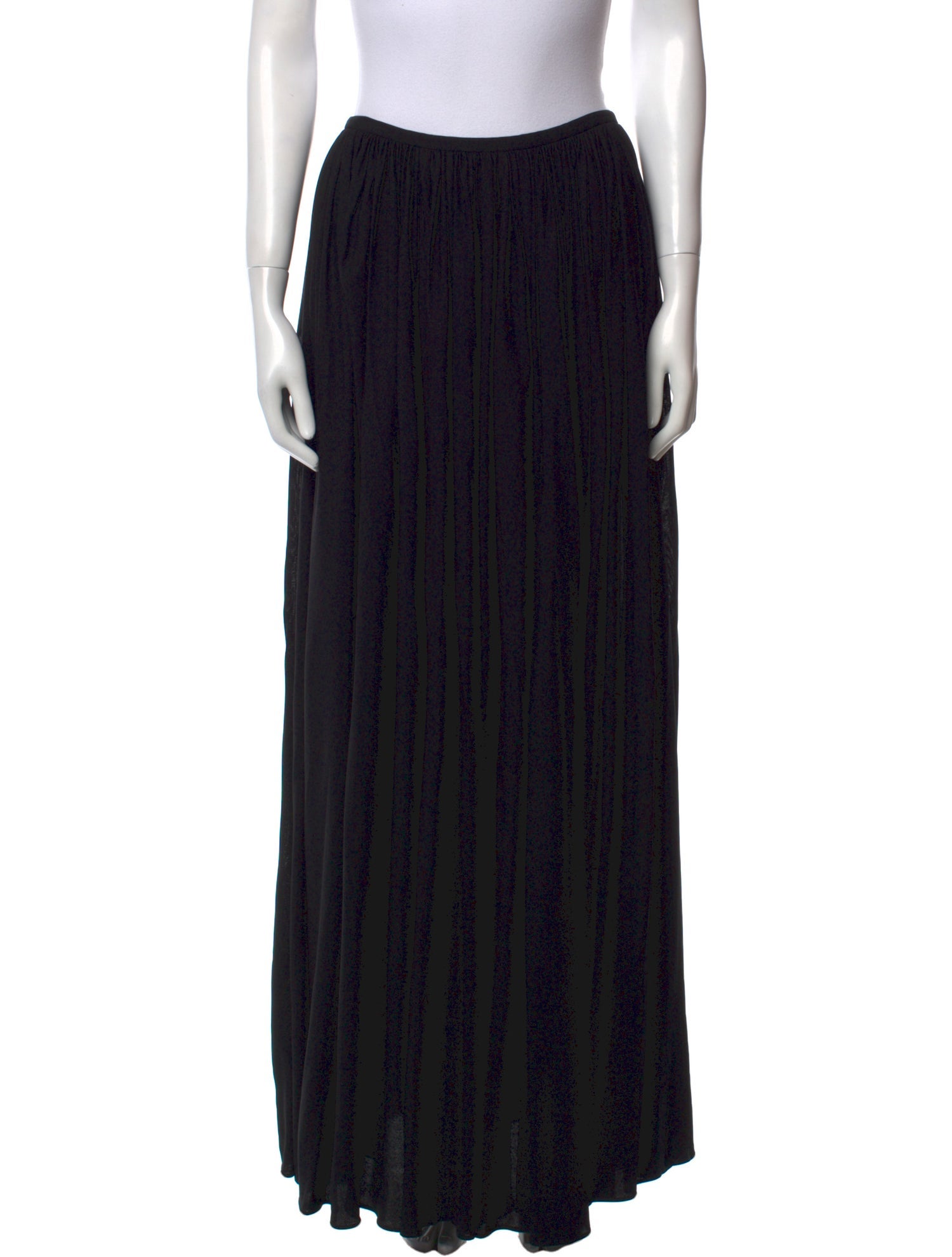 Khaite Pleated Accents Long Skirt