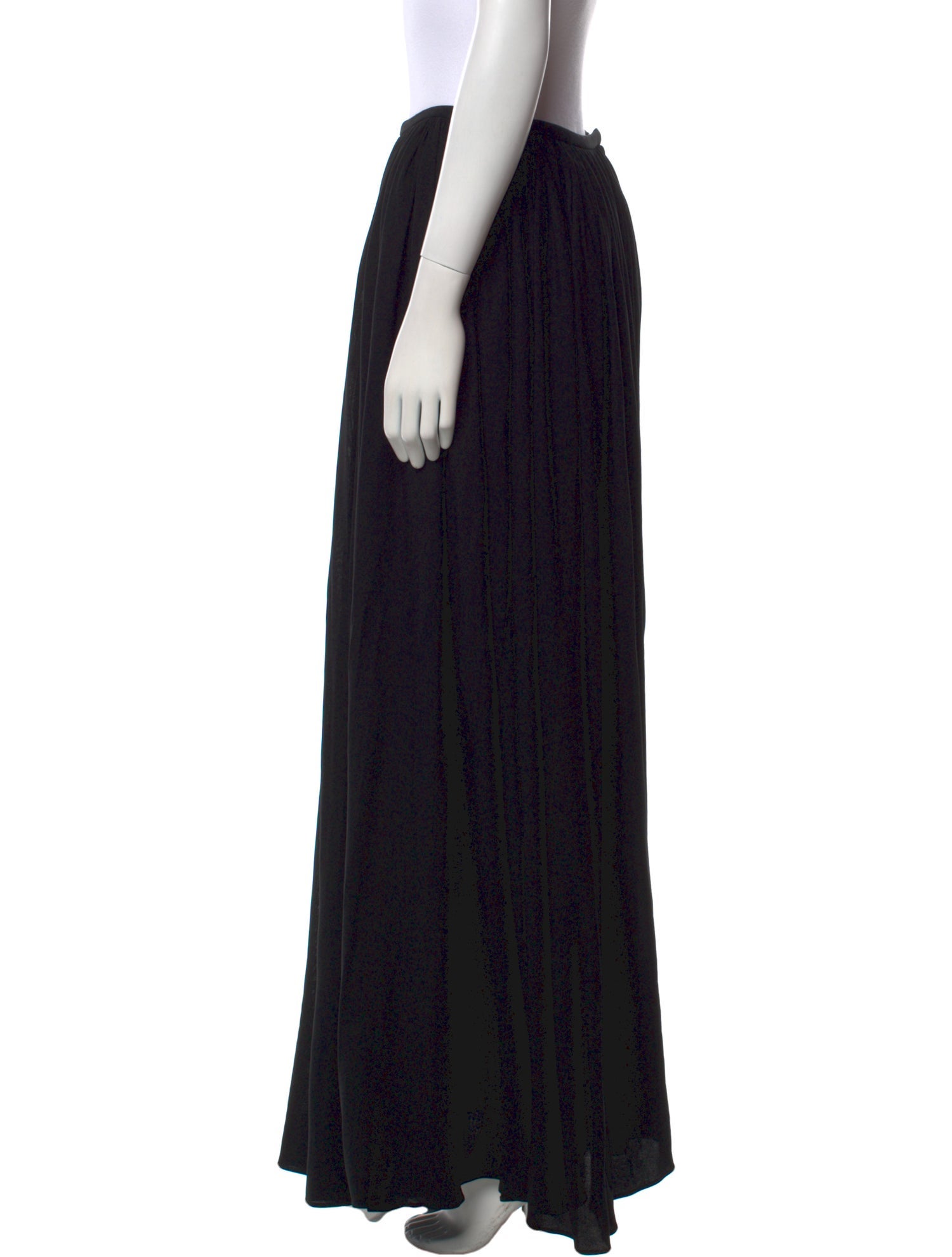 Khaite Pleated Accents Long Skirt