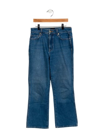 Khaite Mid-Rise Wide Leg Jeans
