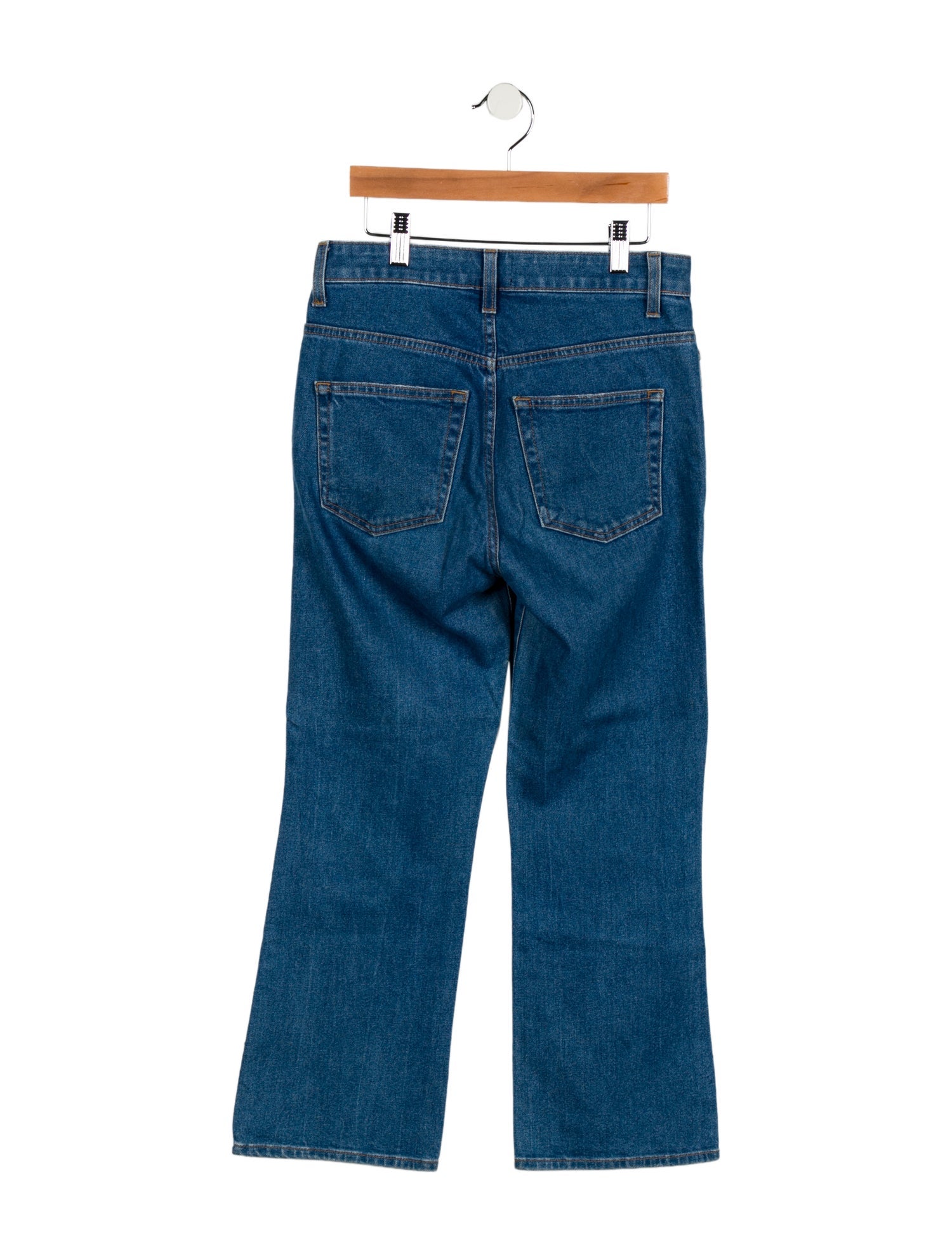 Khaite Mid-Rise Wide Leg Jeans