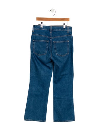 Khaite Mid-Rise Wide Leg Jeans
