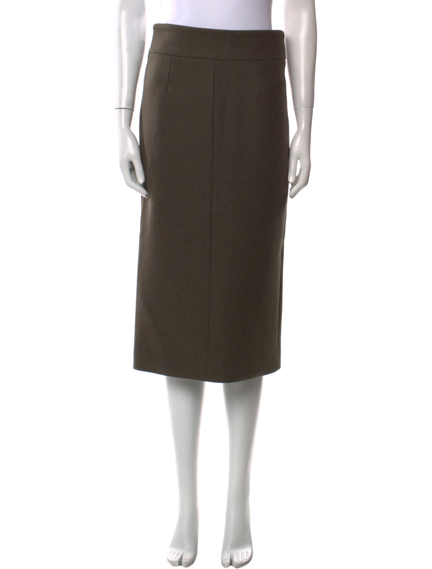 Khaite Virgin Wool Midi Length Skirt