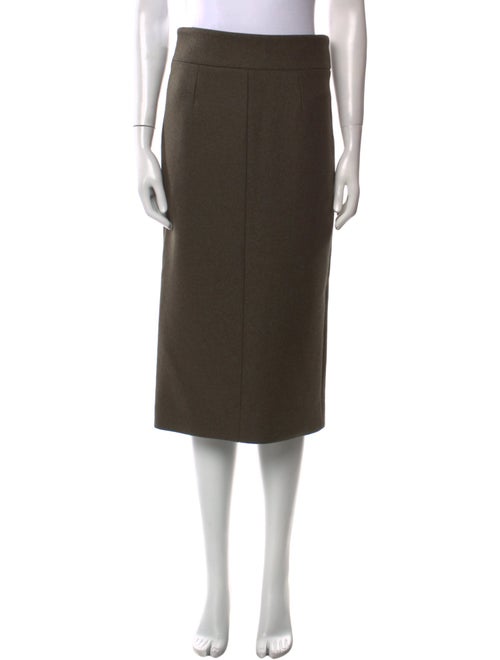 Khaite Virgin Wool Midi Length Skirt