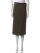 Khaite Virgin Wool Midi Length Skirt