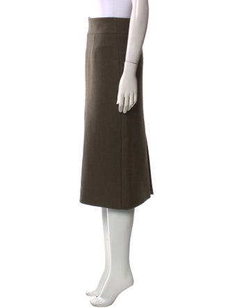 Khaite Virgin Wool Midi Length Skirt