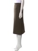 Khaite Virgin Wool Midi Length Skirt