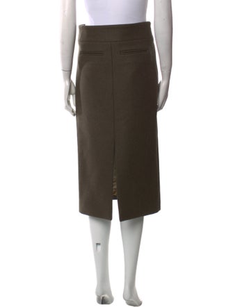 Khaite Virgin Wool Midi Length Skirt