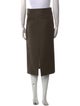 Khaite Virgin Wool Midi Length Skirt