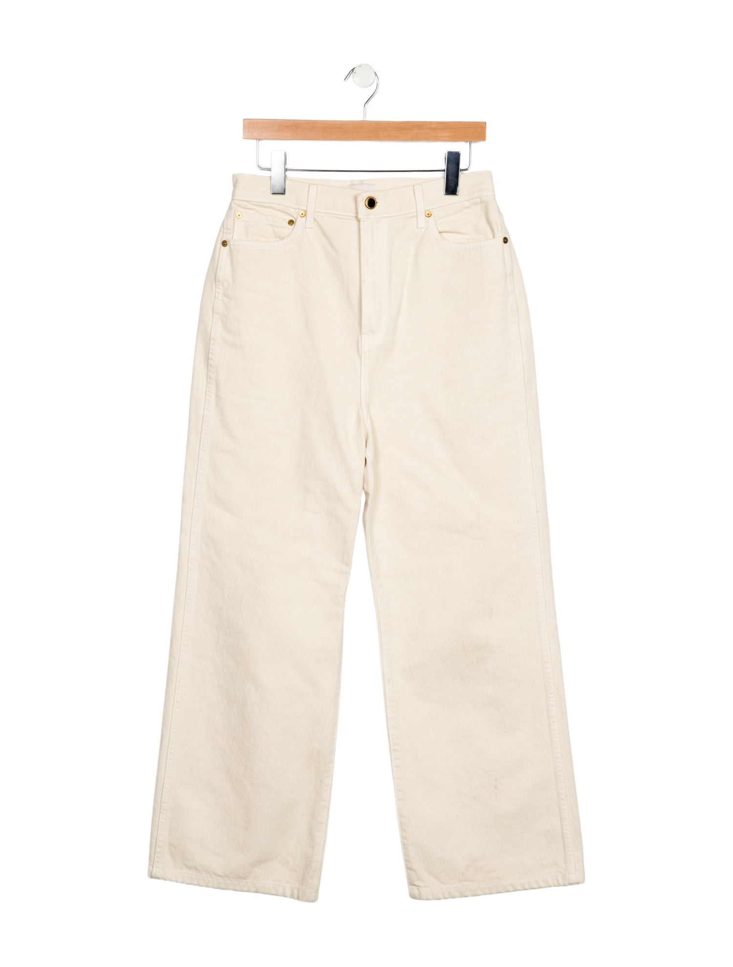 Khaite High-Rise Wide Leg Jeans