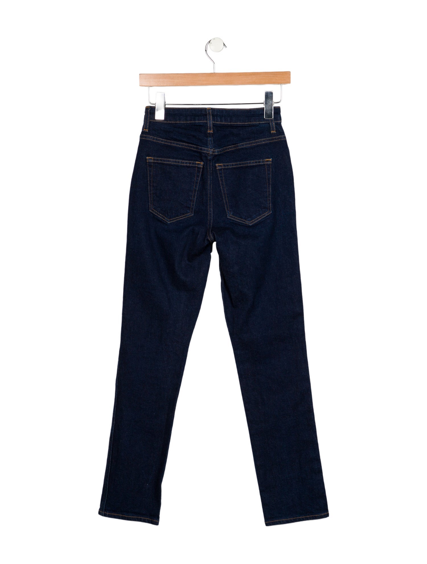 Khaite Mid-Rise Straight Leg Jeans