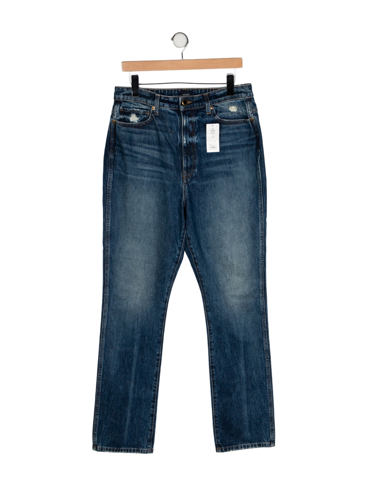 Khaite High-Rise Straight Leg Jeans w/ Tags