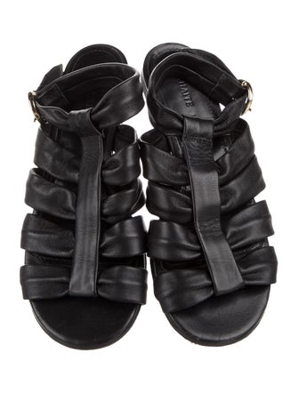 Khaite Leather Gladiator Sandals