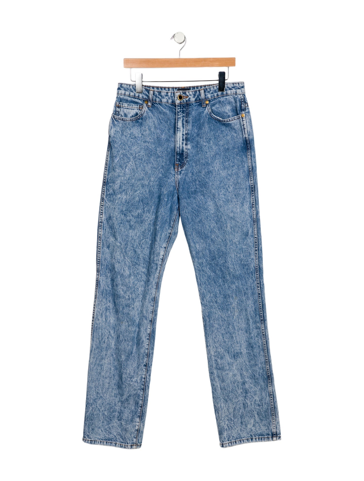 Khaite High-Rise Wide Leg Jeans