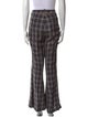 Khaite Plaid Print Wide Leg Pants