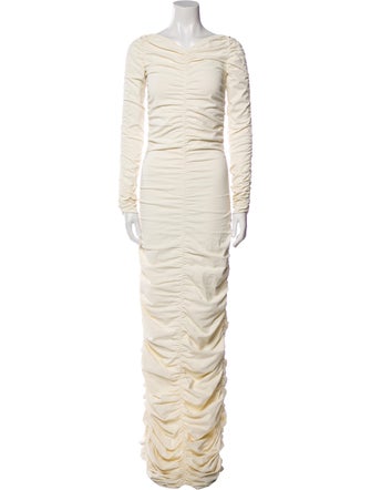 Khaite Cowl Neck Long Dress