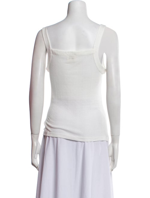 Khaite Square Neckline Sleeveless Top