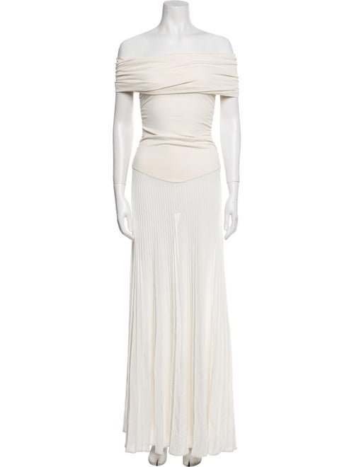 Khaite Off-The-Shoulder Long Dress