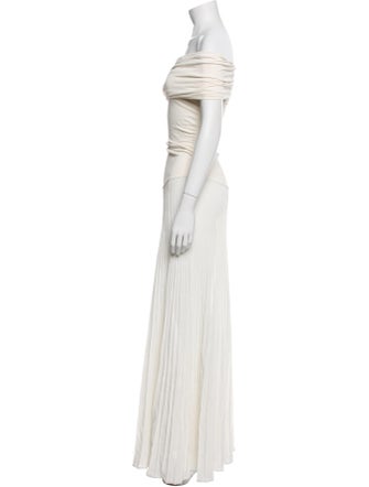 Khaite Off-The-Shoulder Long Dress