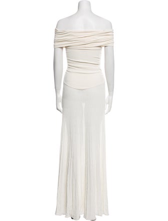 Khaite Off-The-Shoulder Long Dress