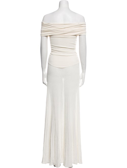Khaite Off-The-Shoulder Long Dress