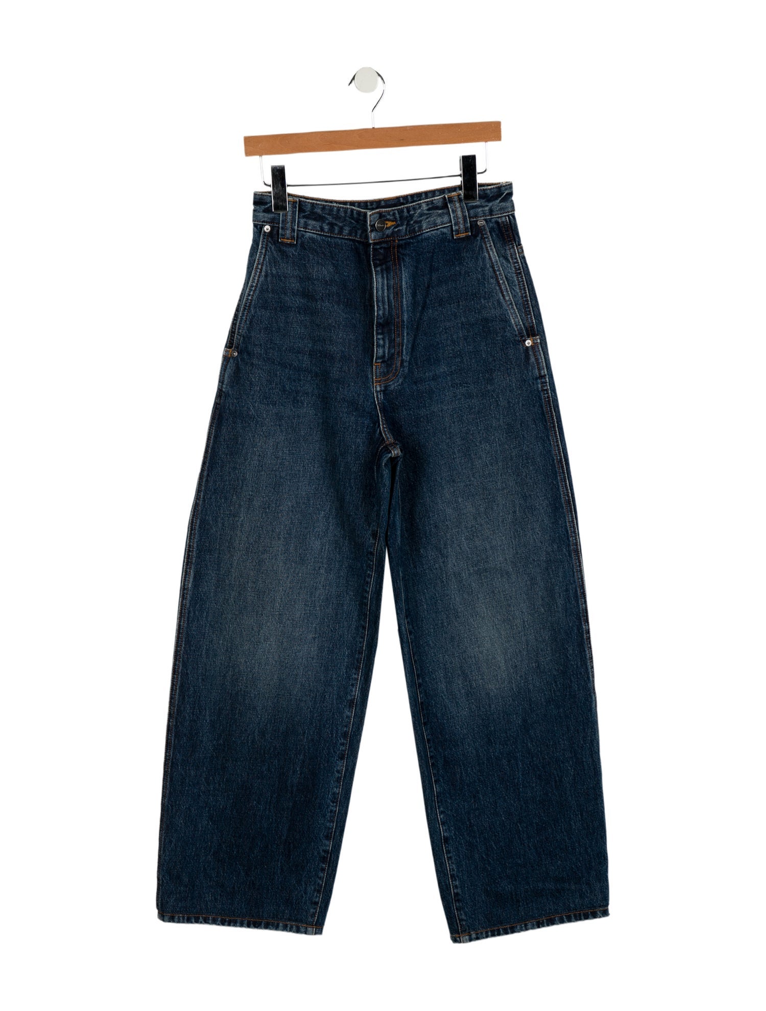 Khaite High-Rise Wide Leg Jeans