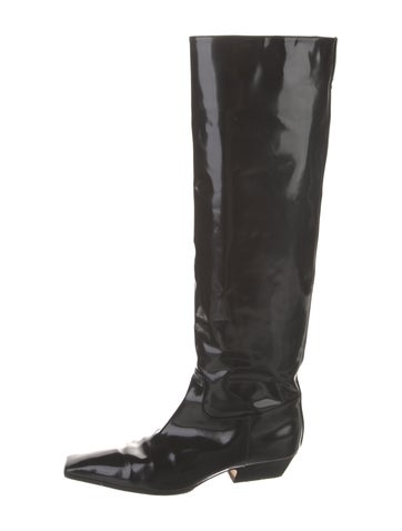 Khaite Boots Patent Leather Riding IT 39.5 | 9.5