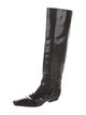Khaite Patent Leather Riding Boots