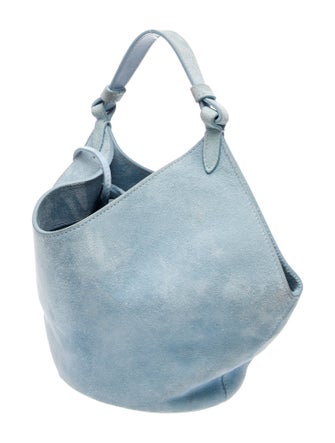Khaite Suede Top Handle Bag