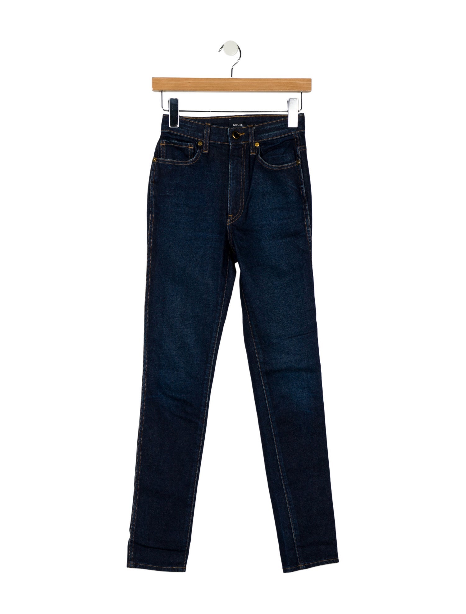 Khaite Mid-Rise Skinny Leg Jeans