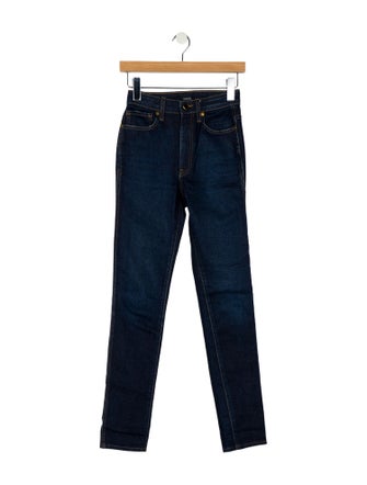 Khaite Mid-Rise Skinny Leg Jeans
