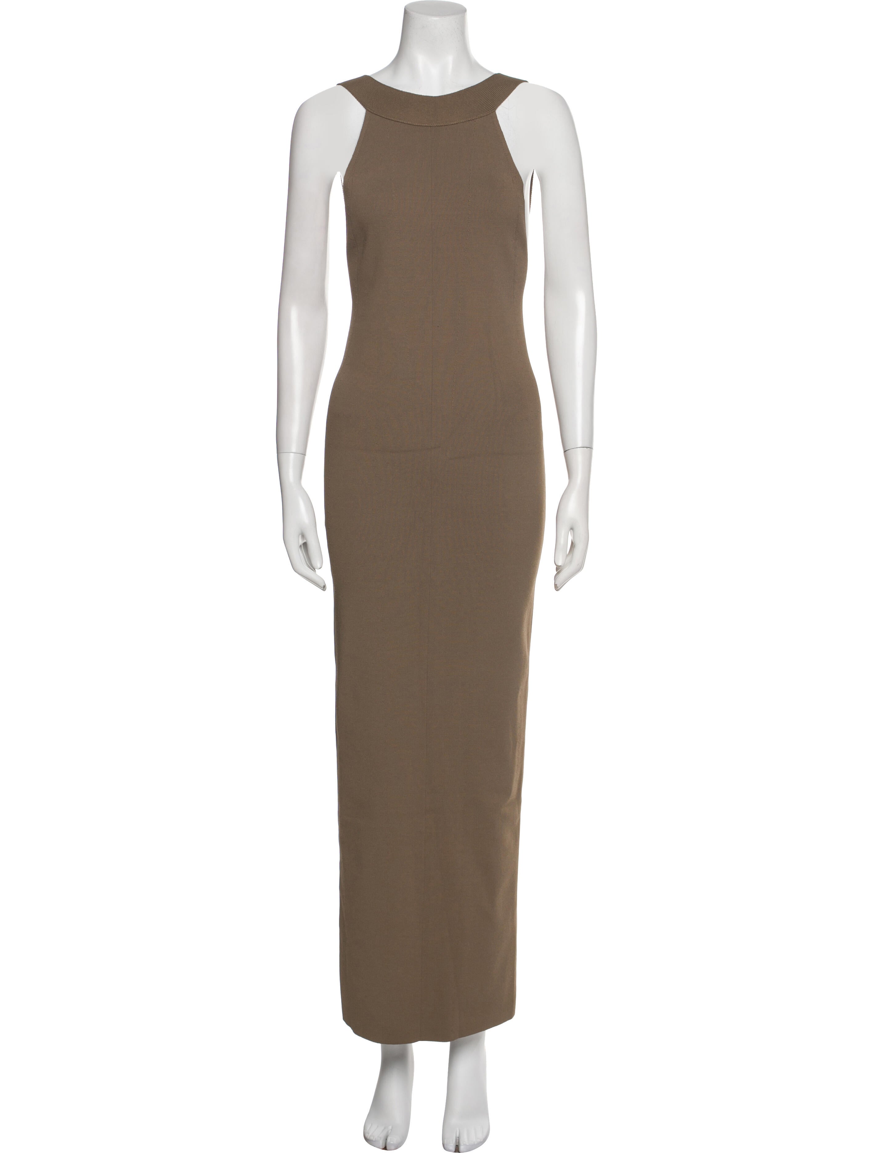 Khaite Scoop Neck Long Dress