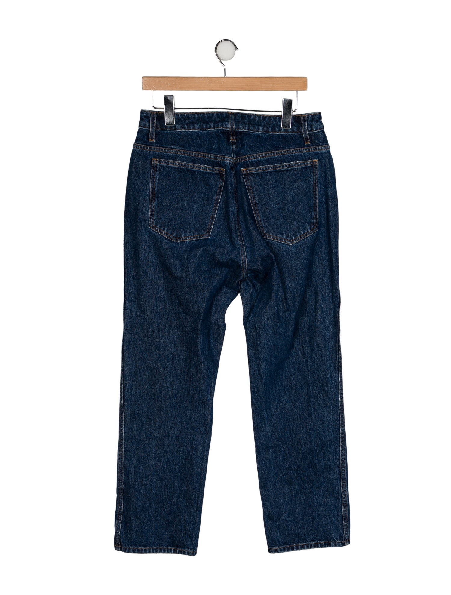 Khaite High-Rise Straight Leg Jeans