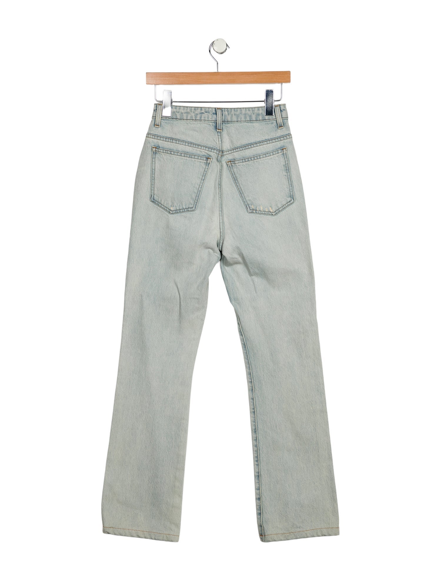 Khaite High-Rise Straight Leg Jeans