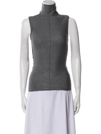Khaite Virgin Wool Turtleneck Top