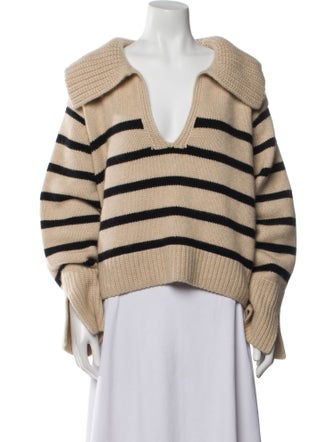 Khaite Cashmere Striped Sweater