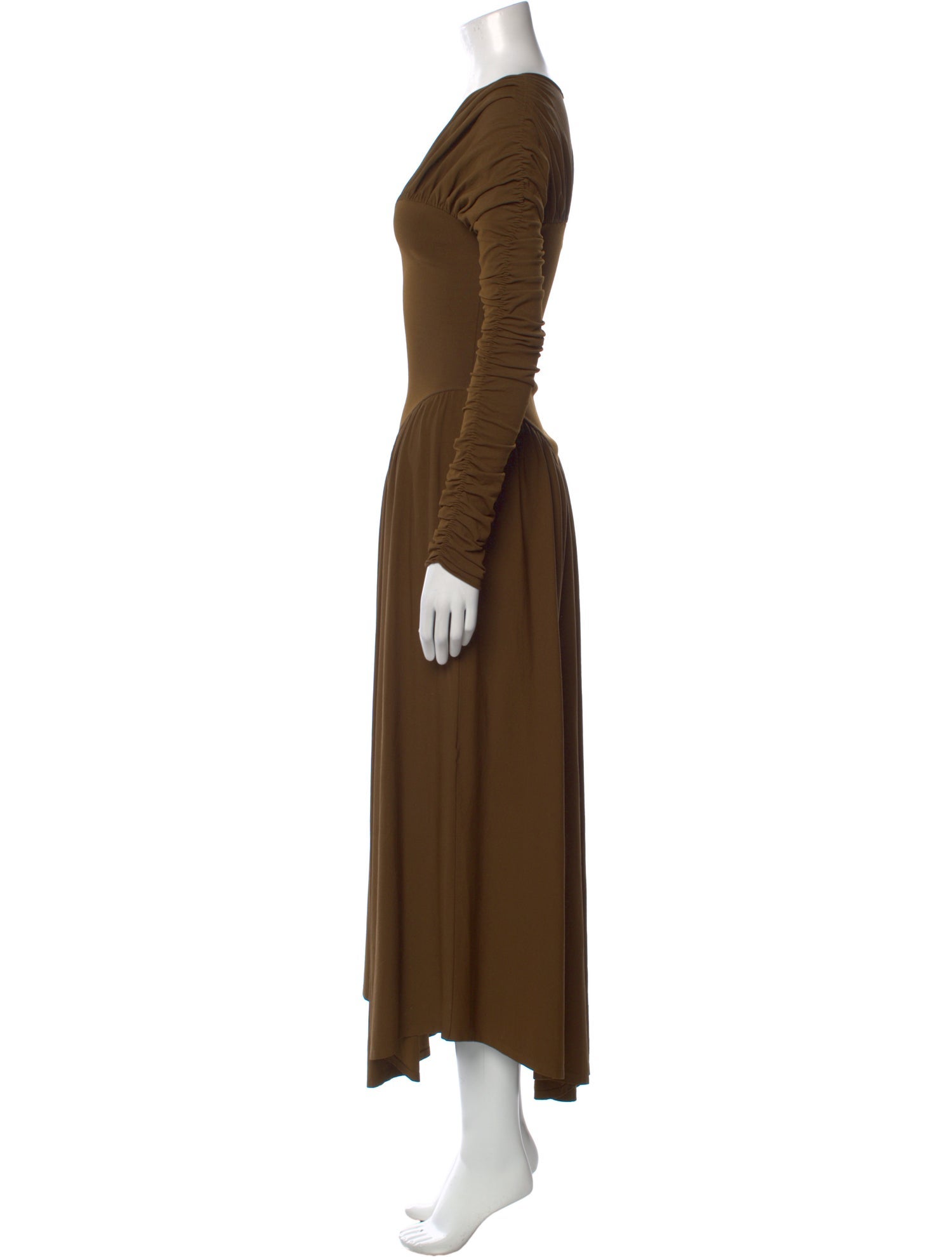 Khaite V-Neck Long Dress