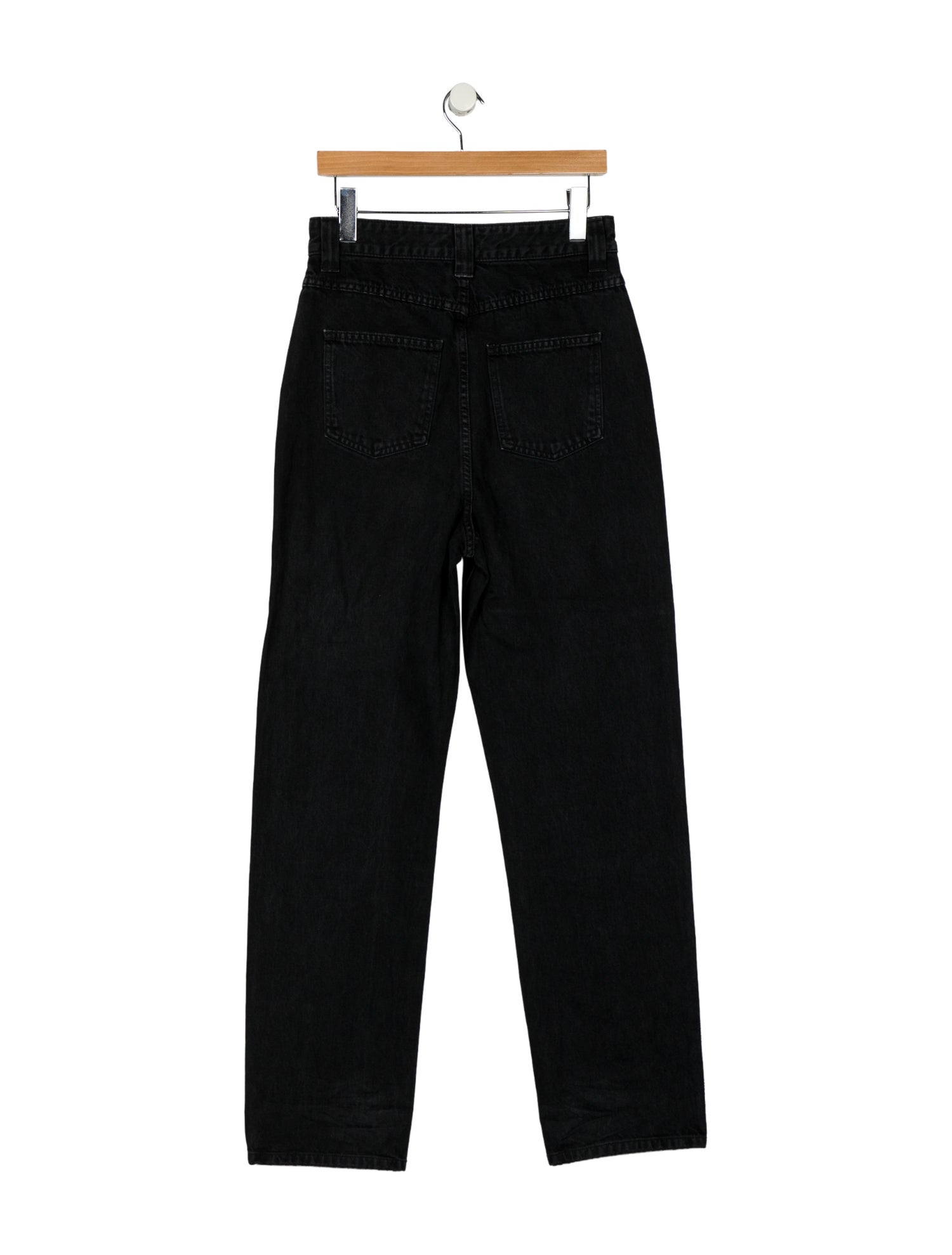Khaite High-Rise Straight Leg Jeans