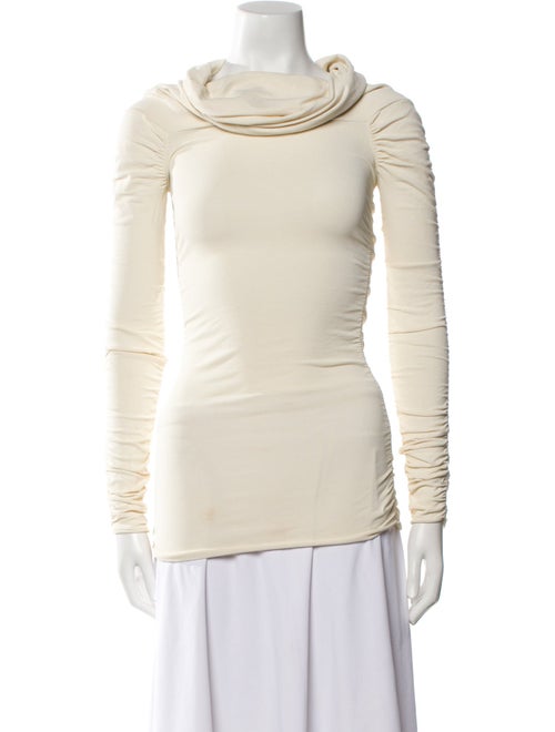 Khaite Cowl Neck Long Sleeve Top