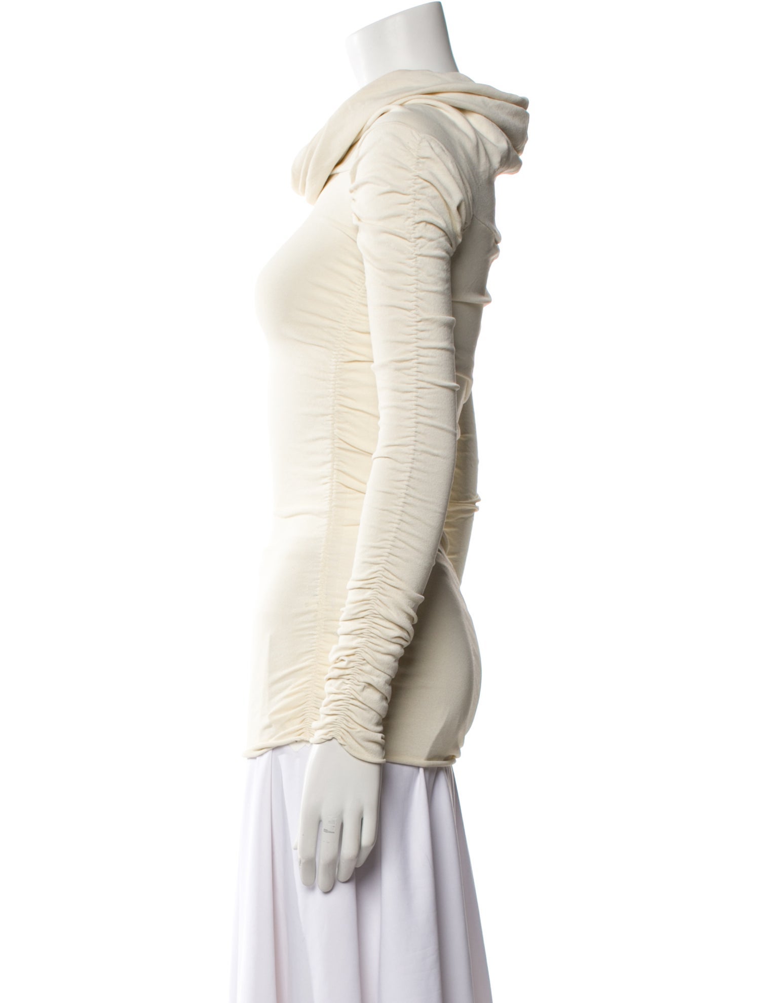 Khaite Cowl Neck Long Sleeve Top