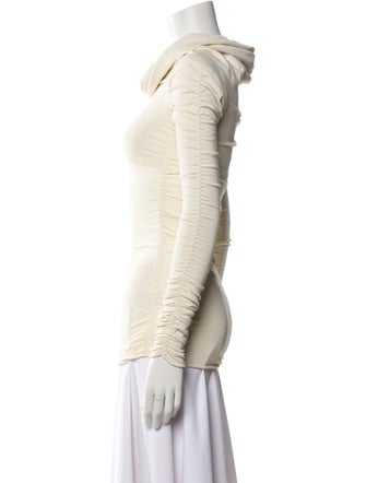 Khaite Cowl Neck Long Sleeve Top