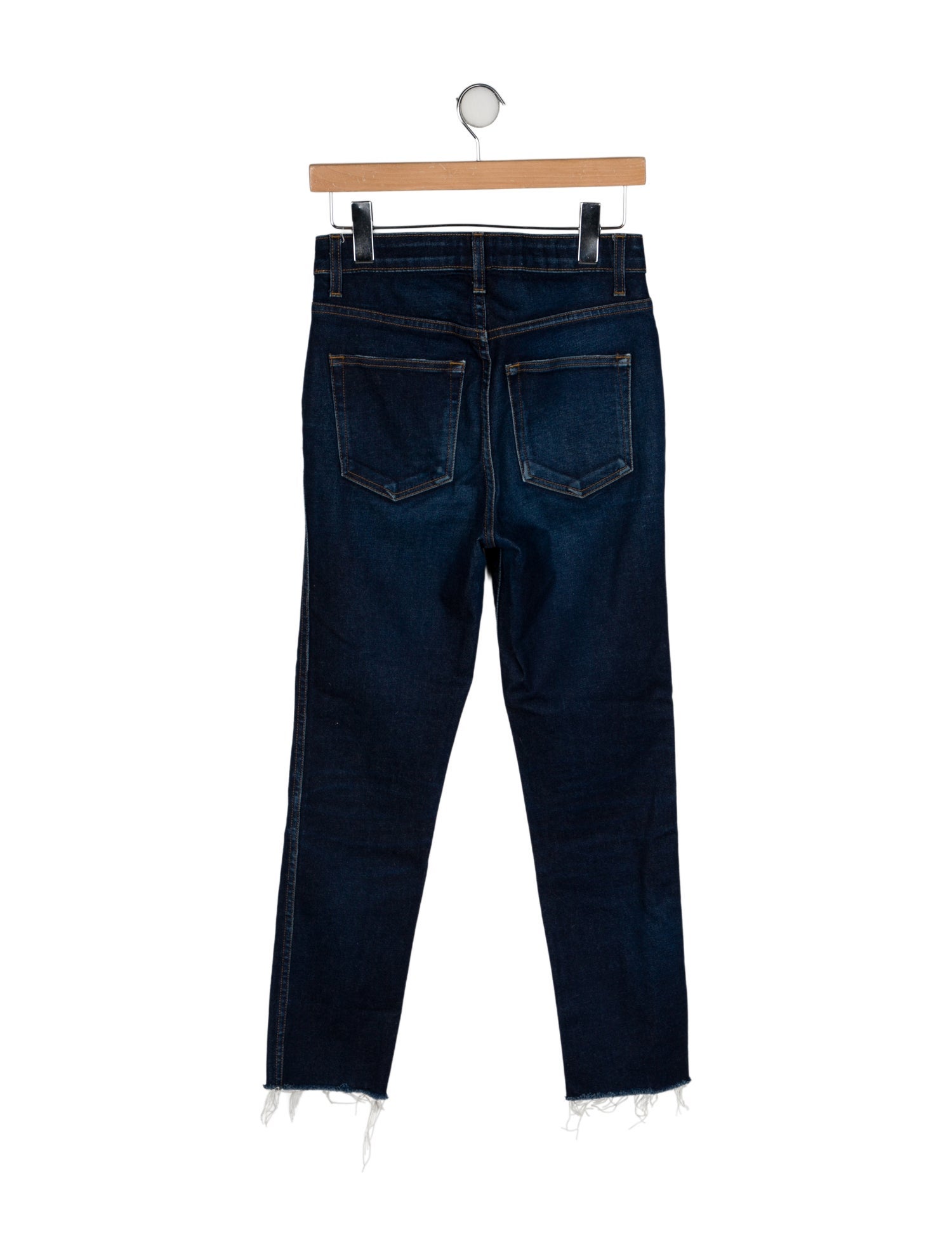Khaite High-Rise Straight Leg Jeans