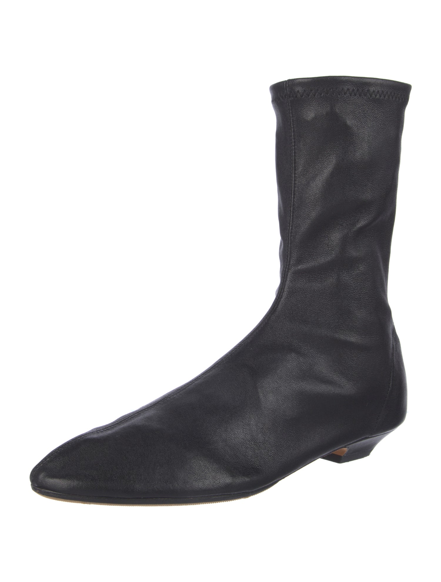 Khaite Leather Sock Boots