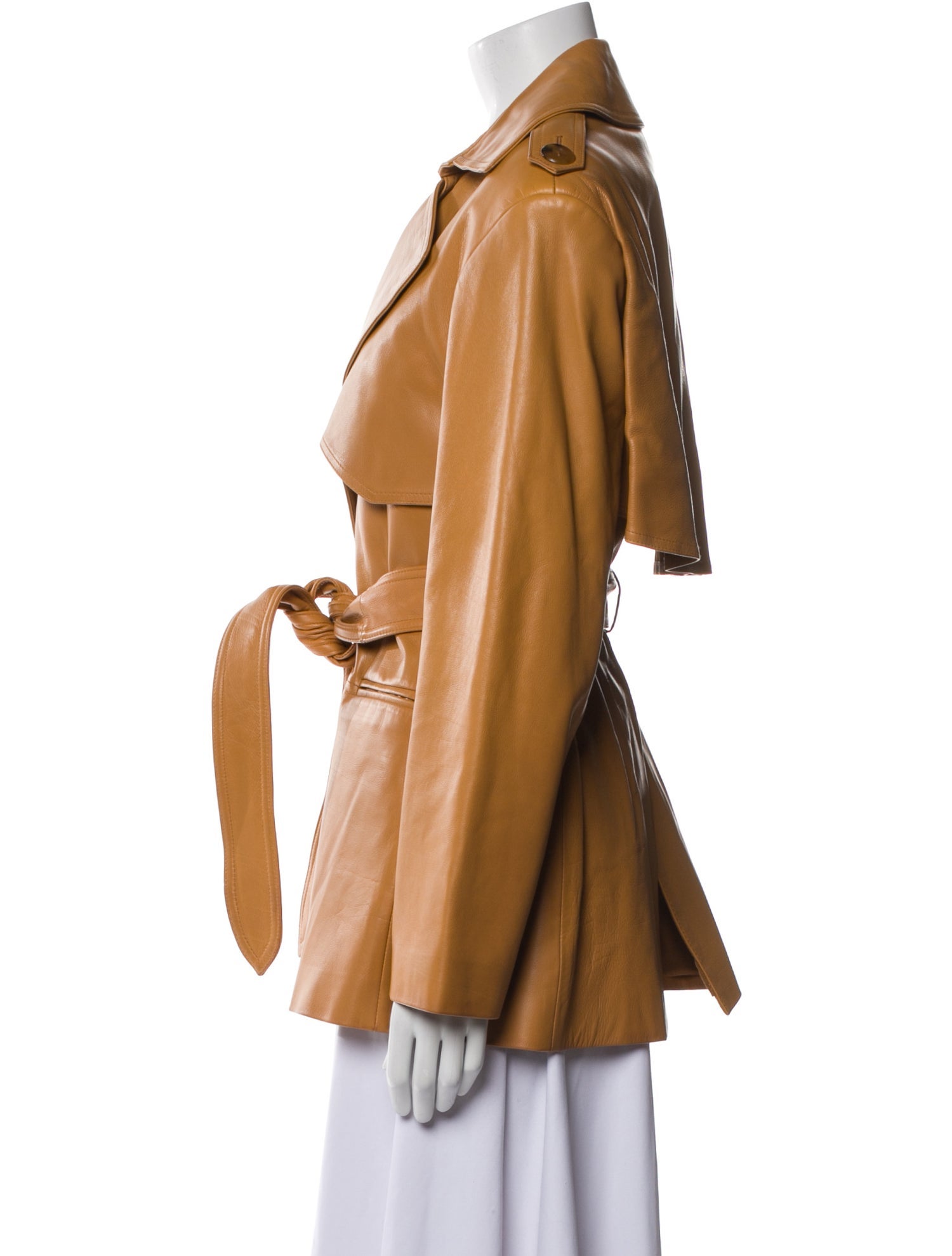 Khaite Leather Coat